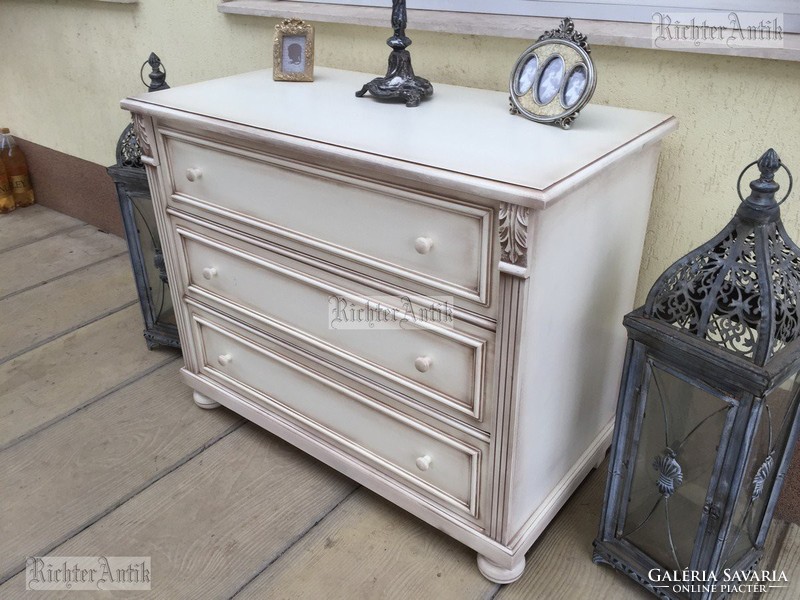 Provence furniture, old German antique chest of drawers, subwoofer.