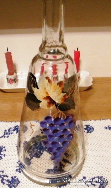 Gyönyörű boros butélia 35 cm  XX