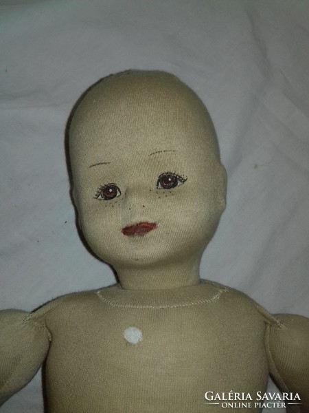 Vintage rare huge marked heidi swiss rag doll 75 cm