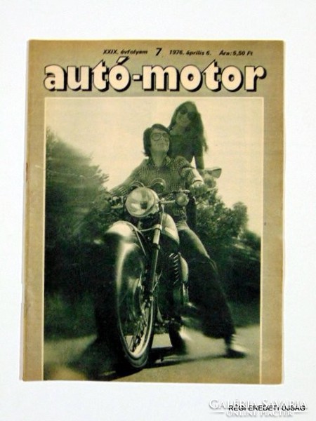 1976 április 6  /  AUTÓ - MOTOR  /  RÉGI EREDETI MAGYAR ÚJSÁG Szs.:  1651