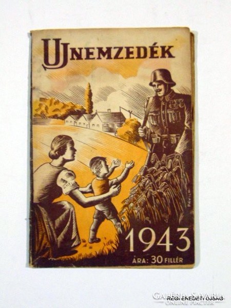 1943  /  UJ NEMZEDÉK  /  RÉGI EREDETI MAGYAR ÚJSÁG Ssz.: 1630