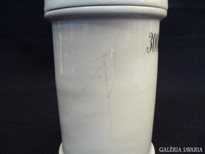 X970 A6 Antik porcelán patika tégely 300 Gr