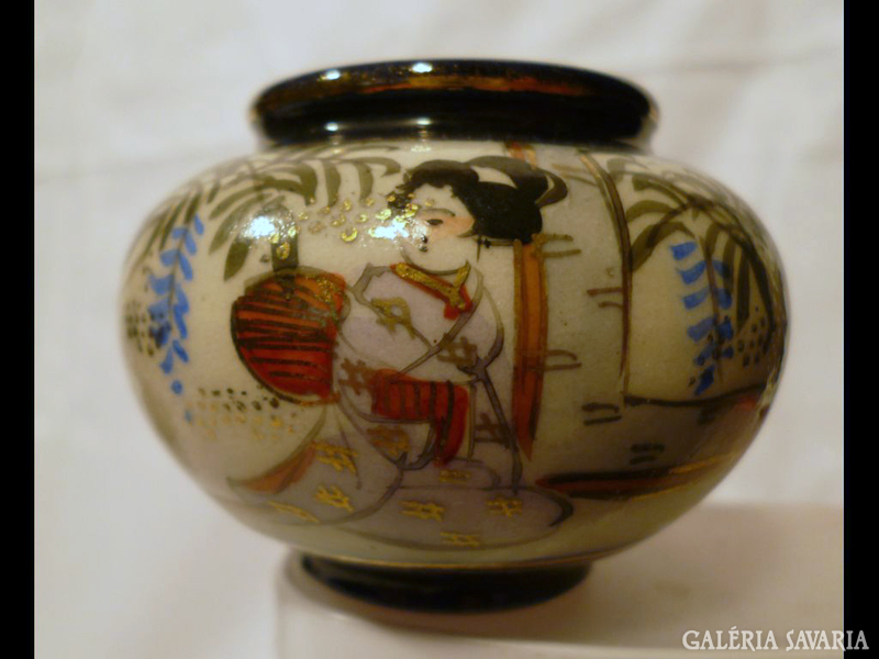 1437 G2 Antik japán SATSUMA váza