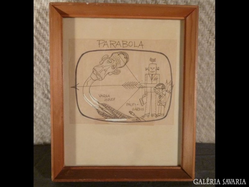 1778 T3 Kaján Tibor karikatúra Parabola műsorhoz