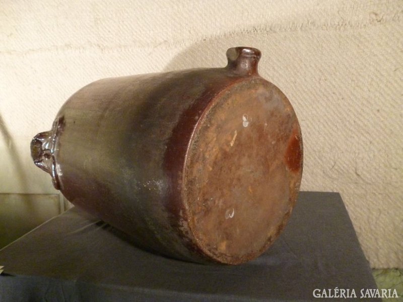 4165 T30 huge marked antique stoneware vessel