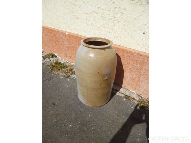 4978 Antique large stoneware storage container 52 cm
