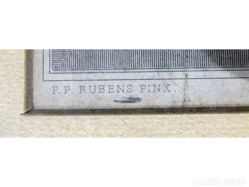 6214 Antik Rubens acélmetszet