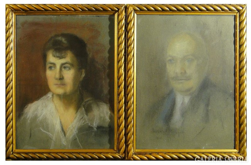 6160 Balogh Margit portré páros férj feleség