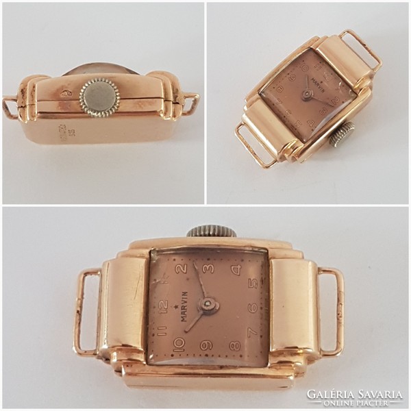 Marvin's hand-wrap 14 karat gold watch