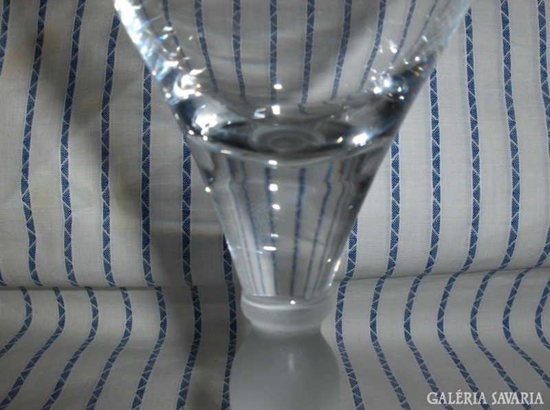 Gyönyörű talpas üveg kehely - 17 cm - gyűjtői
