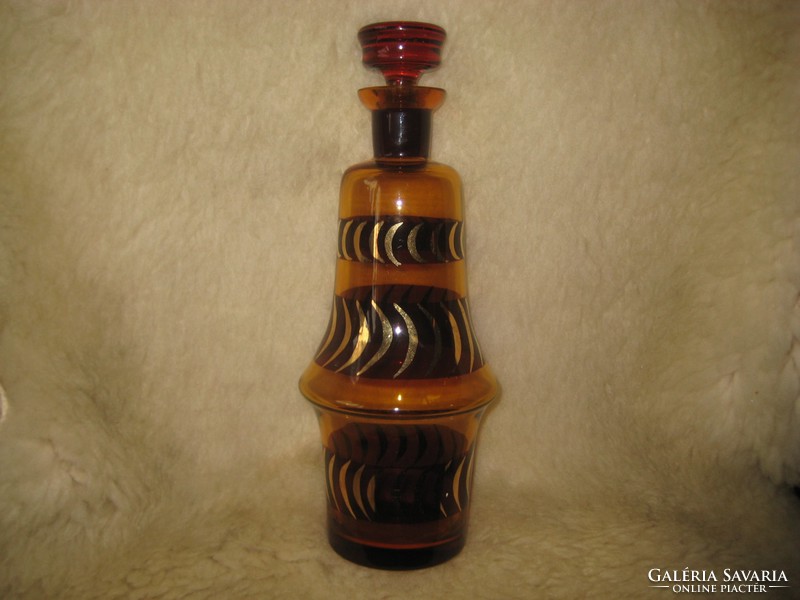 Likőrös üveg  a 60 as évekből  27 x 10 cm