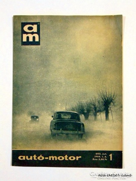 1964 január 6  /  AUTÓ - MOTOR  /  RÉGI EREDETI MAGYAR ÚJSÁG Szs.:  1677