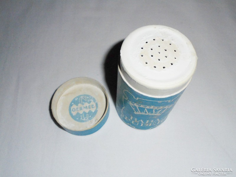 Retro elasan baby powder sprinkling powder paper box - konsumex - chemical trading company - 1970s