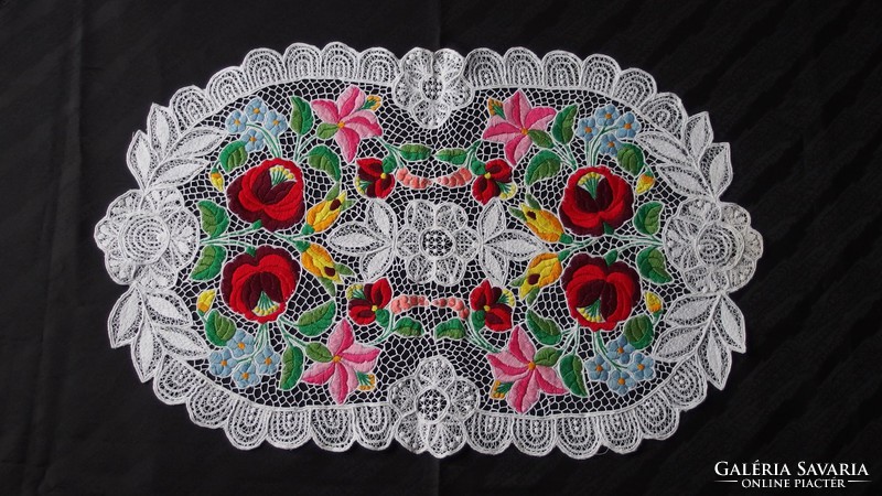 Kalocsa color ribbed tablecloth