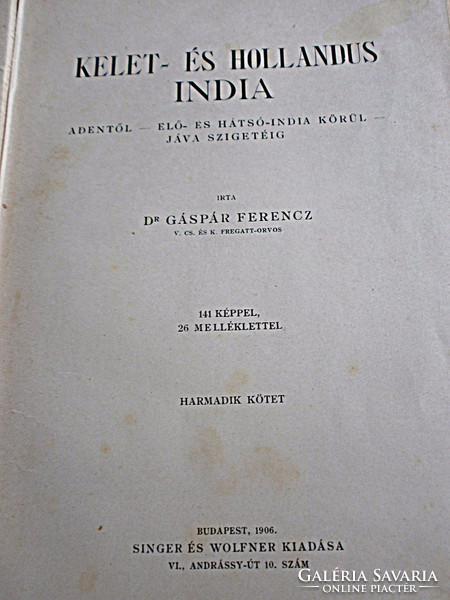 1908 Dr. Ferenc Gáspár: a journey around the earth 6 volumes