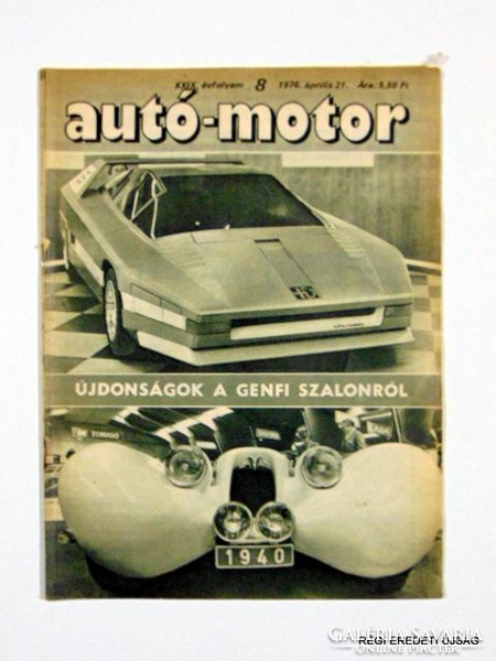 1976 április 21  /  AUTÓ - MOTOR  /  RÉGI EREDETI MAGYAR ÚJSÁG Ssz.: 1650