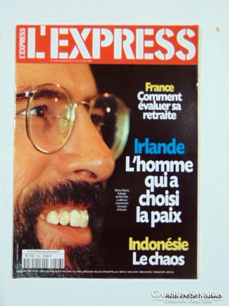 1998 május 27  /  L'EXPRESS  /  RÉGI EREDETI KÜLFÖLDI ÚJSÁG Szs.:  2181