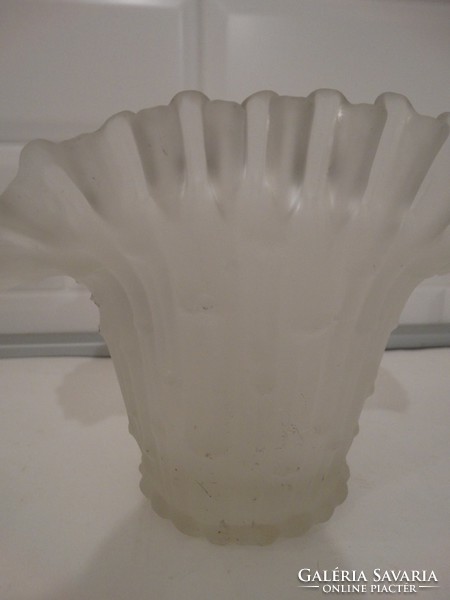 Olasz üveg asztalközép, kínáló, váza