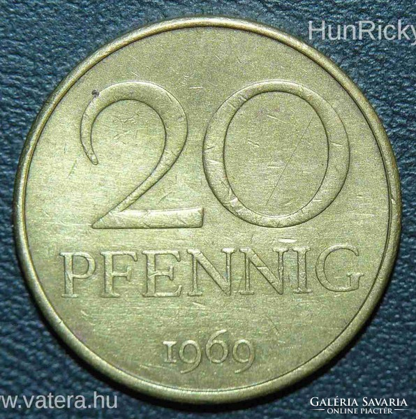 20 Pfennig - Kelet-Németország - 1969.