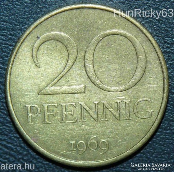 20 Pfennig - Kelet-Németország - 1969.