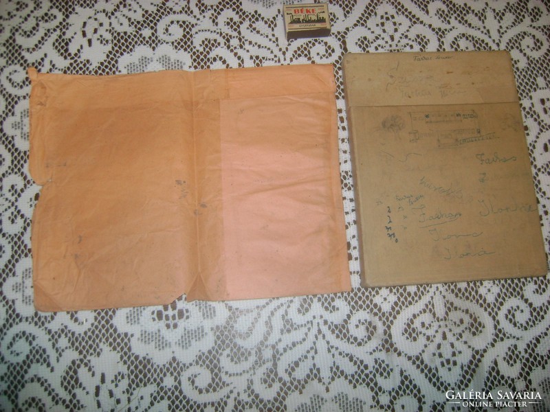 Old photo envelope and agfa box together