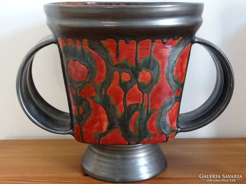 Gallery ceramic vase, pot, decorative vase, huge!