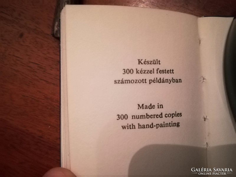 Mini Könyv SORSZÁMOZOTT 300/262 BALATONI SZÍNEK ANDRUSKÓ KÁROLY