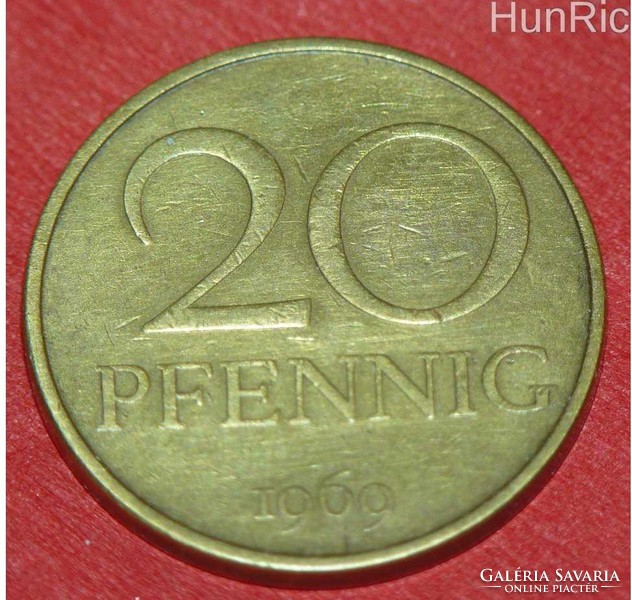 20 Pfennig - Kelet-Németország - 1969.