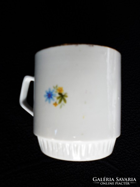Zsolnay rare flower pattern tea cup, mug (1.)