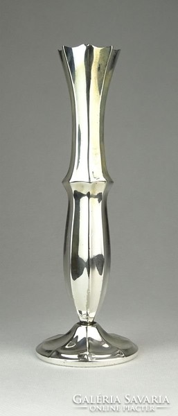 0Q012 Antik ezüstözött váza szálváza 20.5 cm