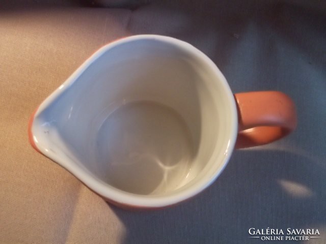 Orange - porcelain milk spout - milk color - mug - cup