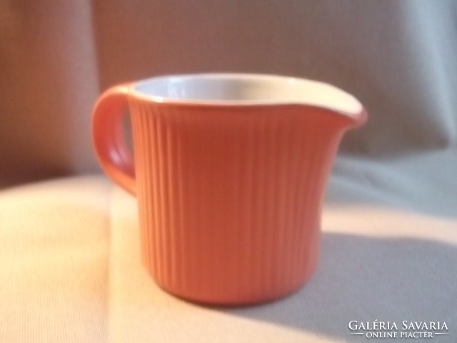 Orange - porcelain milk spout - milk color - mug - cup