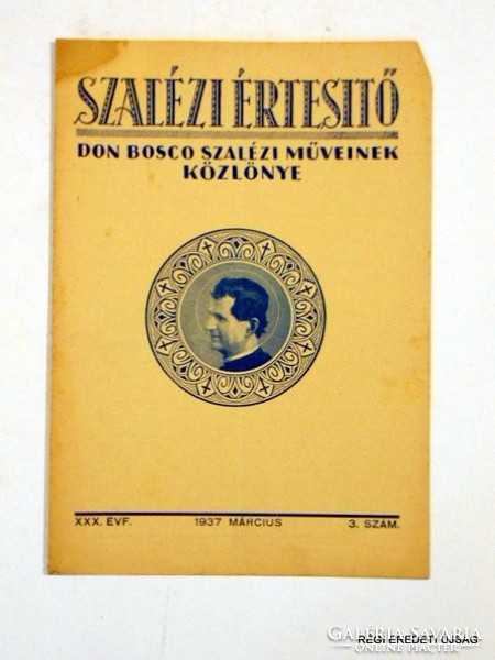 1937 március -  /  SZALÉZI ÉRTESÍTŐ  /  RÉGI EREDETI MAGYAR ÚJSÁG Szs.:  3841