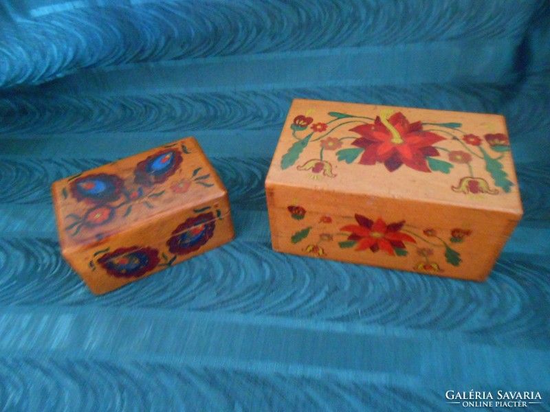 Kézzel festett fa dobozkák