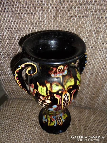 Kézzel festett HMV Fejes kerámia váza