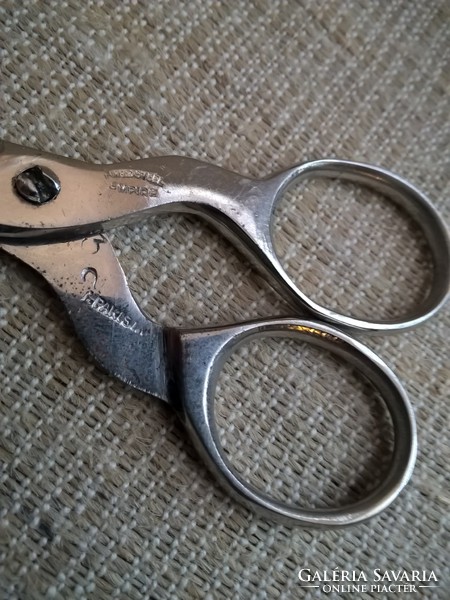 Small scissors with old markings