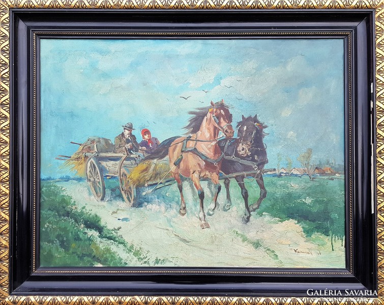 Kasznár ring horse / horse-drawn carriage
