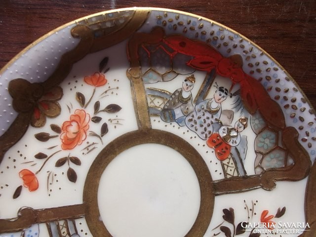 Rich gilding - antique oriental motif. Pirken-hammer plate richly decorated with gold - small jewel