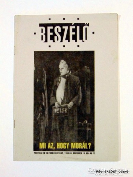 1993 november 18  /  BESZÉLŐ  /  RÉGI EREDETI MAGYAR ÚJSÁG Szs.:  1704