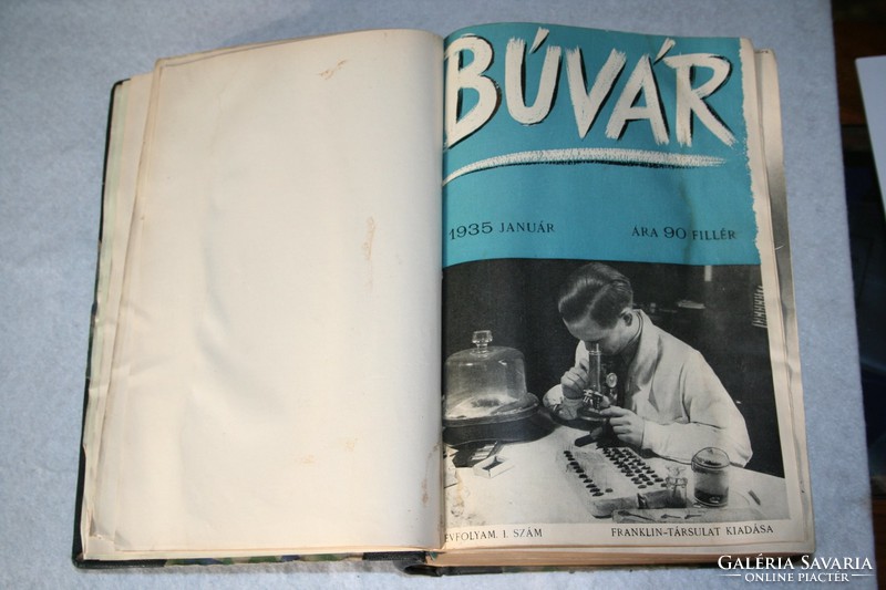 Búvár tudományos folyóirat 1935-ös ELSŐ, teljes évfolyama - hiánytalanul