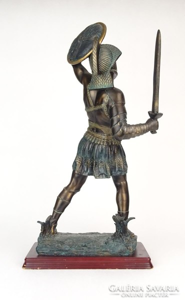 0O809 Gladiátor szobor talapzaton 45 cm