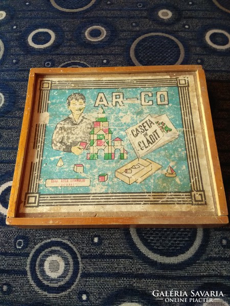 Old Ar-Co wooden building block in its original box