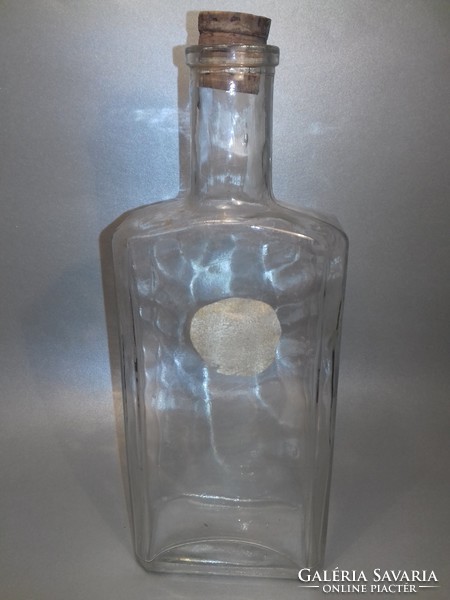Fillérekért!!! Nagy méretű üveg palack régi szögletes