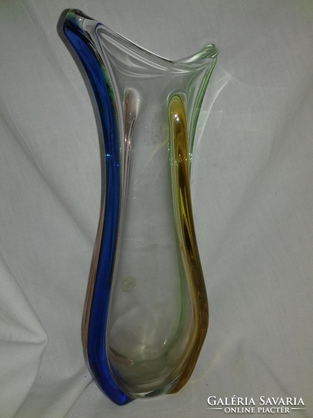 Bohemia MSTISOV Frantisek Zemek váza Rhapsody üveg váza 32 cm