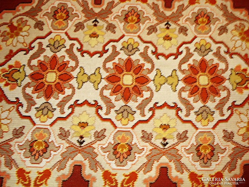 Antique needlework, large kelim wall protector, wall hanging, tapestry / 170 x 80 cm /