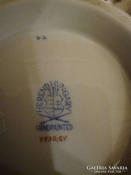 Herend gv patterned porcelain, ashtray, ashtray, cigar bowl