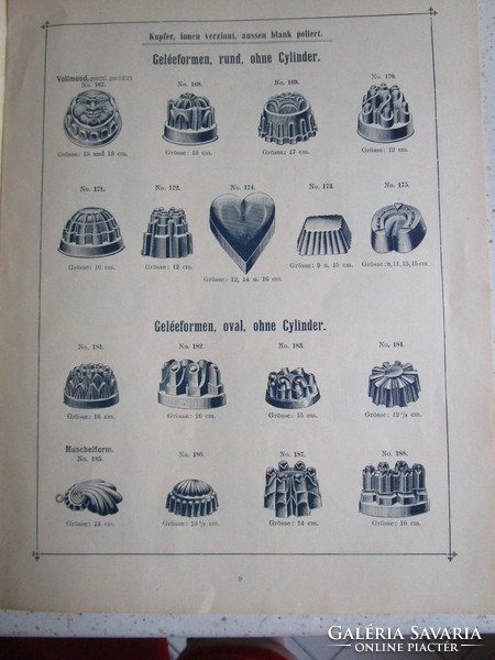 Old confectioner baking mold dumpling chocolate mold catalog 1924 advertising brochure confectionery museum