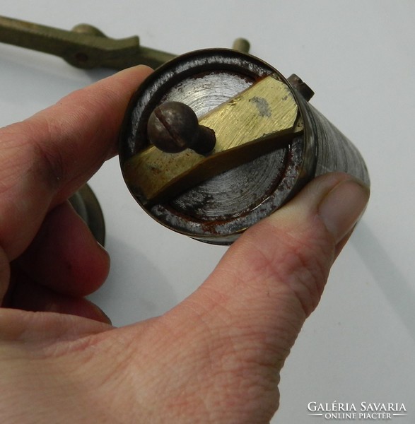 Hand hammered and engraved antique Turkish coffee grinder - works!