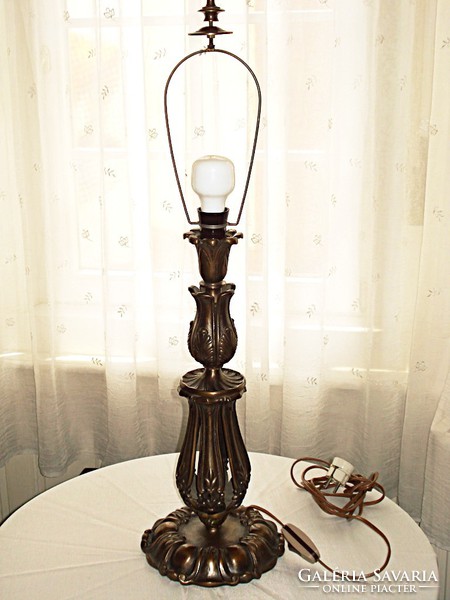 Huge, baroque-style, bronze table mood lamp /m=80 cm/