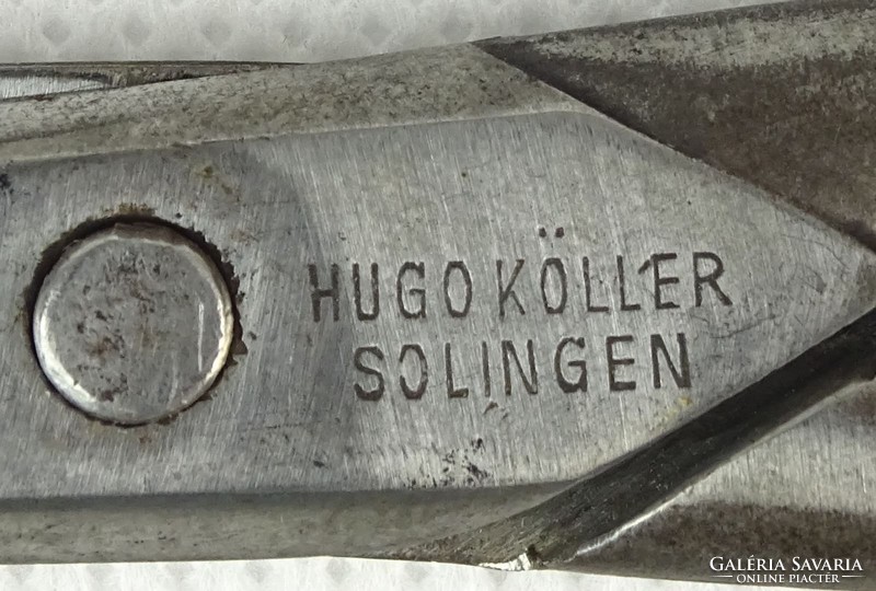 0Q156 Régi jelzett Hugó Köller Solingen olló 16 cm